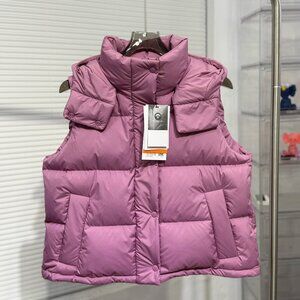 Lululemon Warrior Puff's four-slot purple down vest
